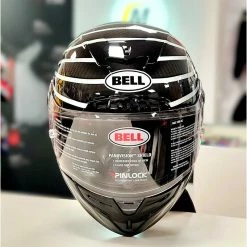 Outlet 🔔 Fiber Bell Race Star Dlx Wave Helmet Black White 🎉
