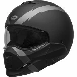 Budget ✔️ Removable Chin Bell Broozer Arc Helmet Matt Black Grey 😀