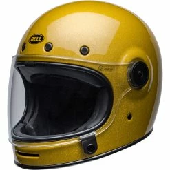 Buy 😀 Fiber Bell Bullitt Gold Flake Helmet 💯