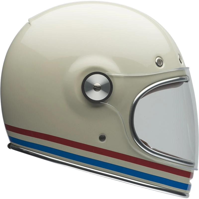 Outlet ๐งจ Fiber Bell Bullitt Stripes Helmet White Oxblood Blue โญ - Image 4