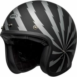 New 🧨 Bell Custom 500 Vertigo Helmet Black Silver 👍