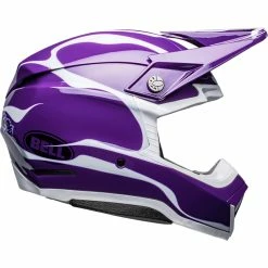 Promo ⌛ Fiber Bell Moto-10 Spherical Slayco Ltd Helmet Purple White 😉 -Berik Shop bell moto10 ltd gloss purple 3