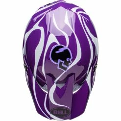 Promo ⌛ Fiber Bell Moto-10 Spherical Slayco Ltd Helmet Purple White 😉 -Berik Shop bell moto10 ltd gloss purple 4
