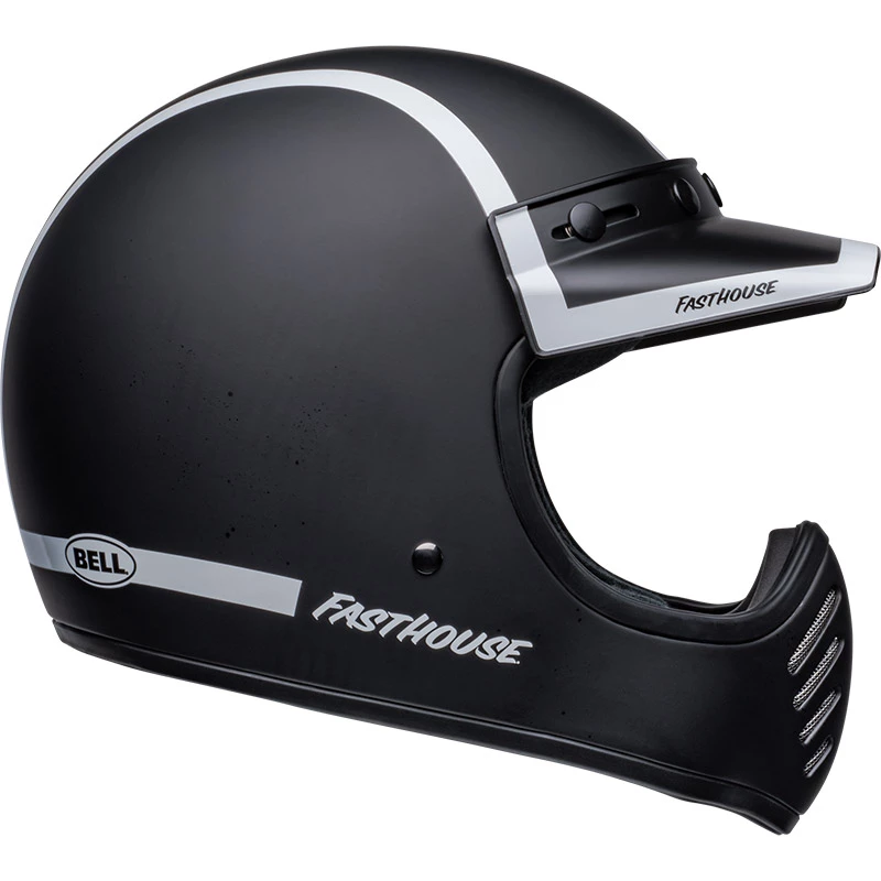 Best Sale ๐ Fiber Bell Moto-3 Fasthouse Old Road Helmet Black White ๐ - Image 2