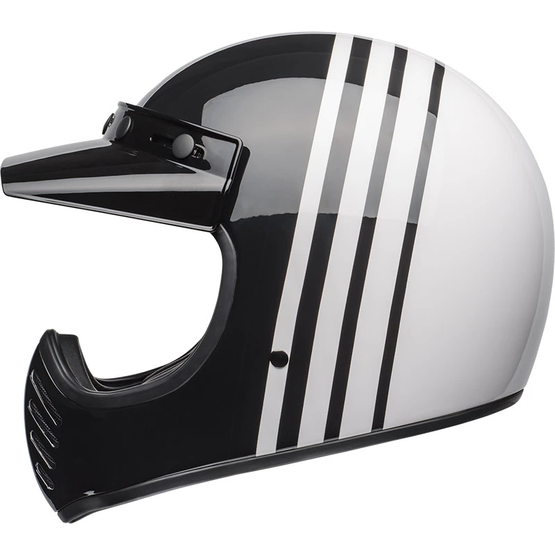 Promo ๐ฅฐ Fiber Bell Moto-3 Reverb Helmet White Black ๐ - Image 3