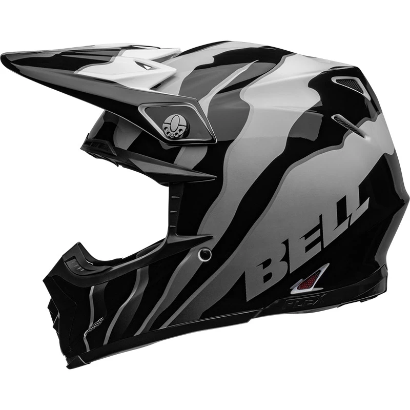 Flash Sale โ Fiber Bell Moto-9s Flex Claw Helmet Black White ๐ฅฐ - Image 3