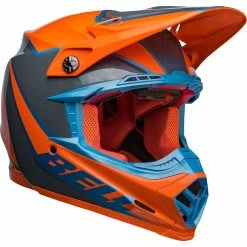 Flash Sale 🧨 Fiber Bell Moto-9s Flex Sprite Helmet Orange Grey 🔔