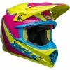 Best Pirce ✨ Fiber Bell Moto-9s Flex Sprite Helmet Yellow Magenta ❤️