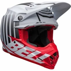 Buy 🛒 Fiber Bell Moto-9s Flex Sprint Helmet White Red ❤️