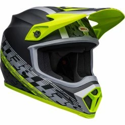 Best Pirce 🤩 Plastic Bell Mx 9 Mips Offset Helmet Black Matt Yellow 😀