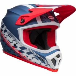 Cheap ✔️ Plastic Bell Mx 9 Mips Offset Helmet Metallic Blue White 😀