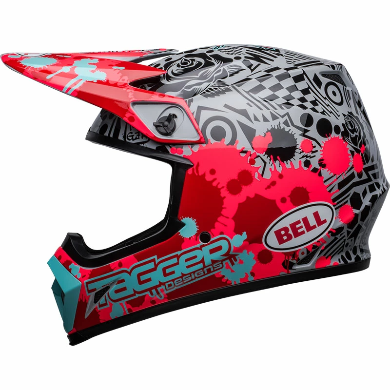 Coupon 🥰 Plastic Bell Mx 9 Mips Tagger Splatter Helmet Bright Red ✨ - Image 3