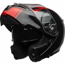 New 🎉 Fiber Bell Srt Modular Ribbon Helmet Black Red ❤️
