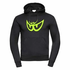 Promo 💯 Fleeces Berik Fc Eye Hoodie Black Yellow Fluo 😀