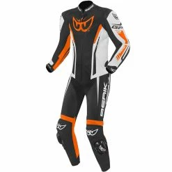 Best reviews of 😀 Leather One Piece Berik Monza 2.0 Suit Black Orange White ✔️