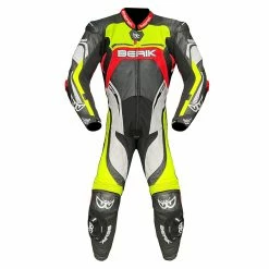 Brand new 🧨 Leather One Piece Berik Super Tense 2.0 Suit Black White Fluo Red Yellow ⭐