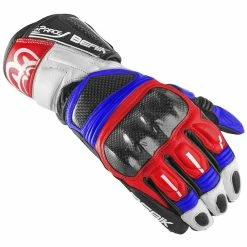 Wholesale 🎉 Racing Berik Pista 2.0 Leather Gloves Black White Blue Red ⭐