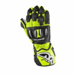 Cheapest 🔔 Racing Berik Track 2.0 Gloves Black White Fluo Yellow 👍