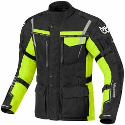 Best Pirce 😀 Textile Berik Torino Jacket Black Fluo Yellow ⌛