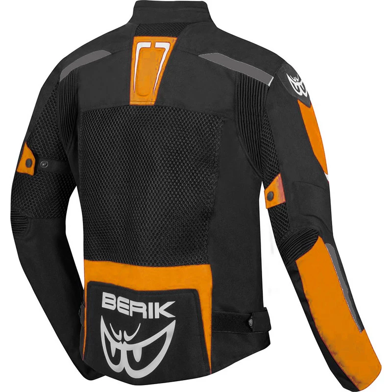 Best Sale ๐ Ventilated Berik X-speed Jacket Black Orange ๐ - Image 2
